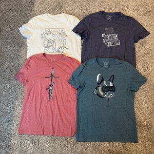 4 Banana Republic Men Graphic Tshirt , Used, Size L